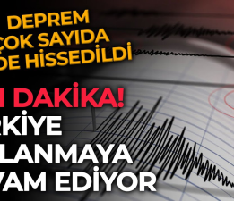 AFAD duyurdu: Elazığ’da 4,8 büyüklüğünde deprem Çevre İllerden Hissedildi..
